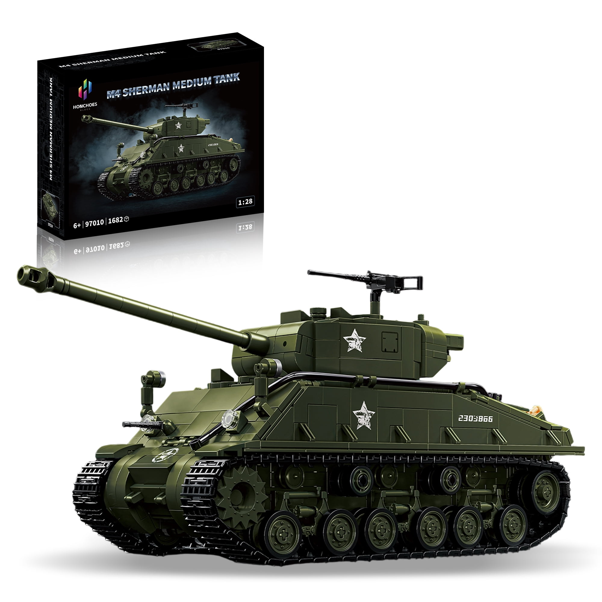 GZBrick T34-85 Medium Tank Building Sets WW2 Military Toy for