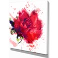 thumbnail image 2 of Belle Rose Rouge Vif - Impression sur Toile Florale, 2 of 3
