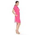 thumbnail image 2 of Vestido camisero de lino Roman Fashion /Juvenil, 2336 (Fiusha) fucsia G, 2 of 5