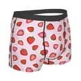thumbnail image 2 of KLL Hand Drawn Strawberry Men's Cotton Boxer Briefs Underwear-X-Large, 2 of 8