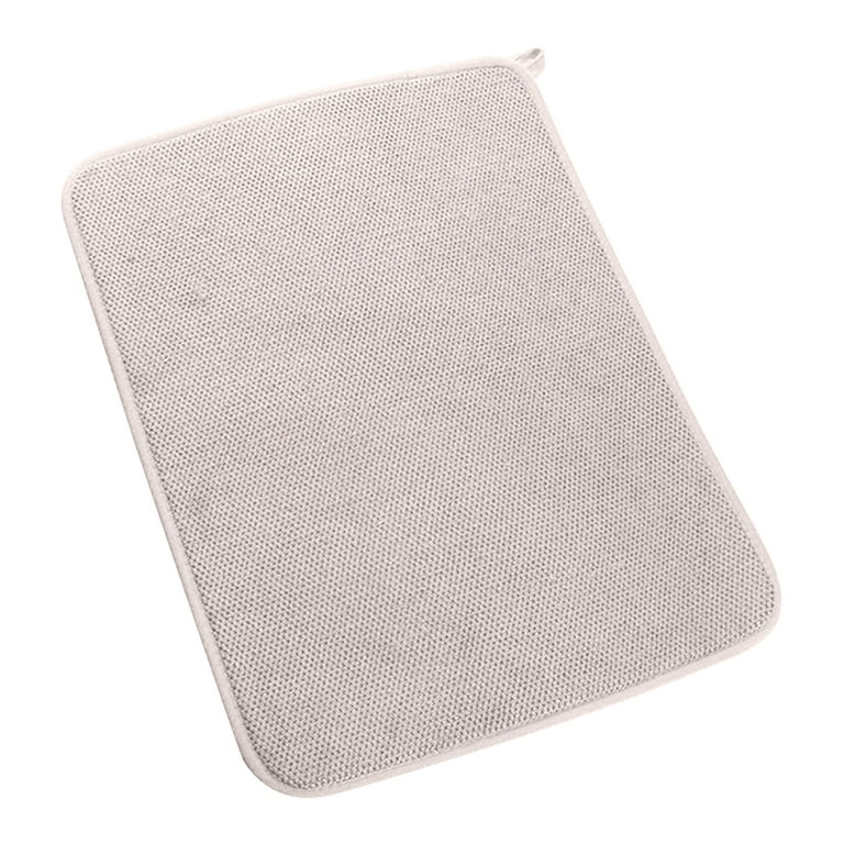 Bobasndm Dish Drying Mat for Kitchen Counter, Super Absorbent Dish