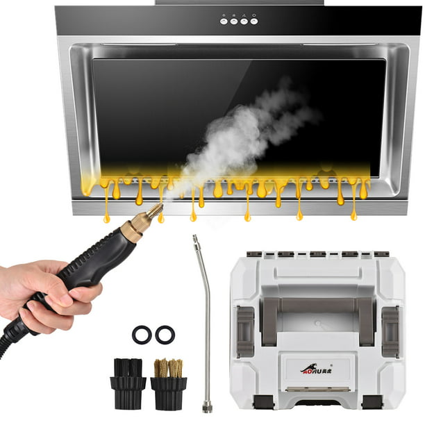 1500W Portable Steam Cleaner High Temperature Pressurized Steam Cleaning Machine Tankless and Heavy Duty Steamer for Kitchen Livingroom Bathroom Car
