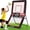 Black & Red - 4 x 7 ft, variant on Zealfeel Lacrosse Rebounder 5-Angle Adjustable Portable Training Set 4 x 6 ft 1-Pack