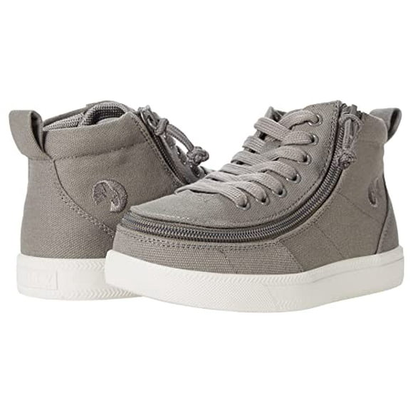 BILLY Footwear Kids DR Classic for Little & Big Kids - Removable Insole, Orthotic Support Durable Polyester Shoes - Dark Grey 4 Big Kid W
