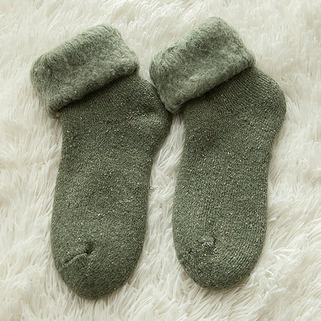 

EGNMCR Socks Unisex Fashion Solid Warm Thickening Middle Tube Socks Snow Socks Stockings - Fall Savings Clearance