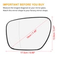 thumbnail image 3 of Unique Bargains Rearview Mirror Glass with Backing Plate Heated Left for Mazda 5 CX-7 for Mazda CX-9, 3 of 7