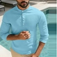 thumbnail image 3 of ZUKMRJPC Men's Quarter Button Sweater Long Sleeve Lightweight Slim Fit Mock Neck Pullover Sweater Fashion Casual Waffleknit Tops, 3 of 7