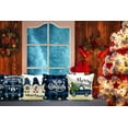 thumbnail image 5 of Christmas Pillow Covers Blue 16x16 Decorative Outdoor Farmhouse Merry Christmas Buffalo Plaid Truck Gnomes Christmas Pillow Shams Cases Slipcovers Set of 4 for Couch Sofa, 5 of 5