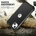 thumbnail image 4 of JTCASES for iPhone 15 Plus Case, Drop Resistant Corners, Wireless Charging, Heavy Duty Shockproof Hybrid Hard PC Bumper, Camera Protection, Skin-feel Anti-scratch Tough Phone Cover, Black, 4 of 9