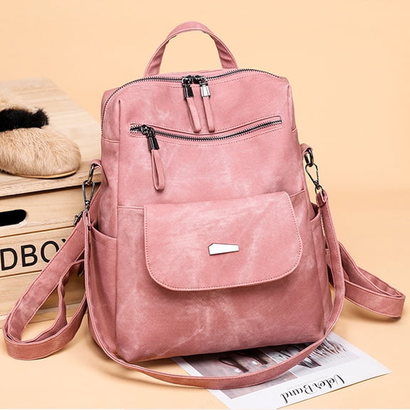 Leather Backpack Purse for Women with Anti Theft Design Stylish Travel Backpack and Shoulder Bag for Daily Commute and Weekend Adventures Akmoler
