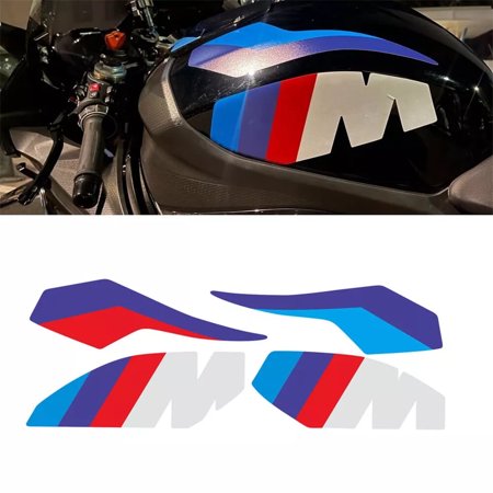 4 Pack Tank Pad Stickers Tank Protector Decals for BMW S1000R S1000RR M1000RR 2019-2024