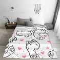 thumbnail image 5 of Sikiie Alpacas and Hearts Ultra-Soft Micro flannel Blanket Luxury All Seasons Warm Blanket for Bedding Sofa and Travel (4 sizes)-40"x30", 5 of 7