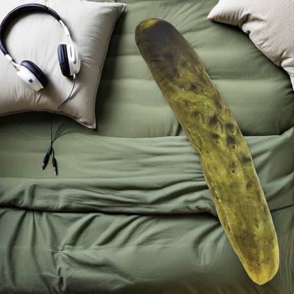 OFFIGAM Pickle Shaped Cushion Multi PP Cotton Plush for Playing Comfortable Embrace