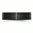 thumbnail image 4 of Black Ceramic Flat 6mm Brushed Band, 4 of 11
