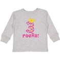 thumbnail image 3 of Inktastic 3rd Birthday Rocks Princess 3 Year Old Girls Long Sleeve Toddler T-Shirt, 3 of 5