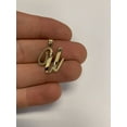 thumbnail image 3 of 14K Solid Real Gold Personalized Cursive U Initial Pendant, Available in Different Letters Charm with Diamond Cut Gifts for Her with 16 Inch Gold Chain, 3 of 6