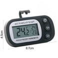 thumbnail image 4 of YAOMOBB Refrigerator Temperature Gauge Digital Fridge LCD Display Max Min Record Celsius Fahrenheit Conversion 2 Piece Set with Hook for Kitchen Restaurants, 4 of 6