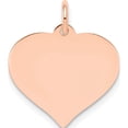 thumbnail image 1 of 14K Rose Gold Heart Disc Charm (19 X 17) Made In United States xrm528/27, 1 of 5