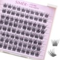 thumbnail image 1 of Lash Clusters 80 piezas de pestañas en racimo de aspecto natural, extensión de pestañas DIY, pestañas individuales de manga de 10 a 16 mm, rizo en D mixto, racimos de pestañas de anime esponjosos y es, 1 of 5