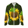 thumbnail image 1 of Balery Sunflower3 Sudadera ligera de manga larga con capucha y protección solar UPF 50+ para hombre y mujer, ideal para pesca y running-Medium, 1 of 7