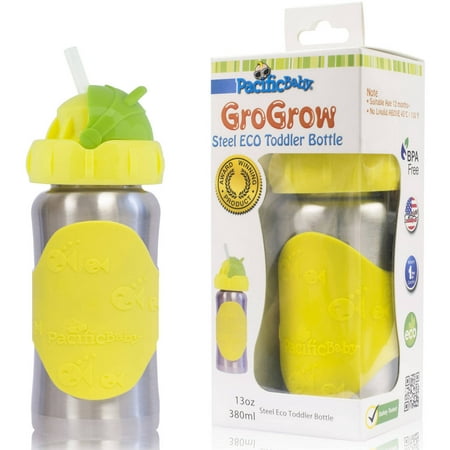 Pacific Baby GroGrow Eco Toddler Bottle Sippy Cup - Stainless
