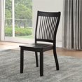 thumbnail image 2 of ACME Renske Wooden Slatted Back Dining Side Chair in Black Set of 2, 2 of 5