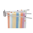 thumbnail image 1 of Better Houseware 2490 Wall-Mounted 3-Arm Stainless-Steel Towel Bar, 1 of 2