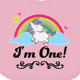 thumbnail image 4 of Inktastic 1st Birthday Unicorn Rainbow 1 Year Old Party Girls Baby Bib, 4 of 4