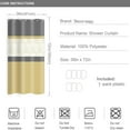 thumbnail image 3 of Small Stall 36"x72" Modern Boho Geometric Shower Curtain Set for Bathroom with Hooks Grey Yellow White Boho Bath Curtain Abstract Stripes Water Repellent Polyester Shower Curtain Trim, 3 of 6