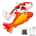 thumbnail image 1 of Juguete para gatos TOOGE Floppy Fish con SilverVine y hierba gatera para gatos, 1 of 6