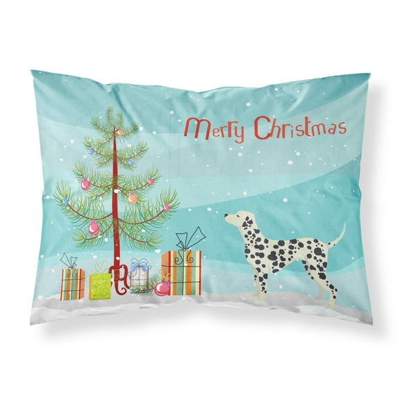 Dalmatian Christmas Tree Fabric Standard Pillowcase