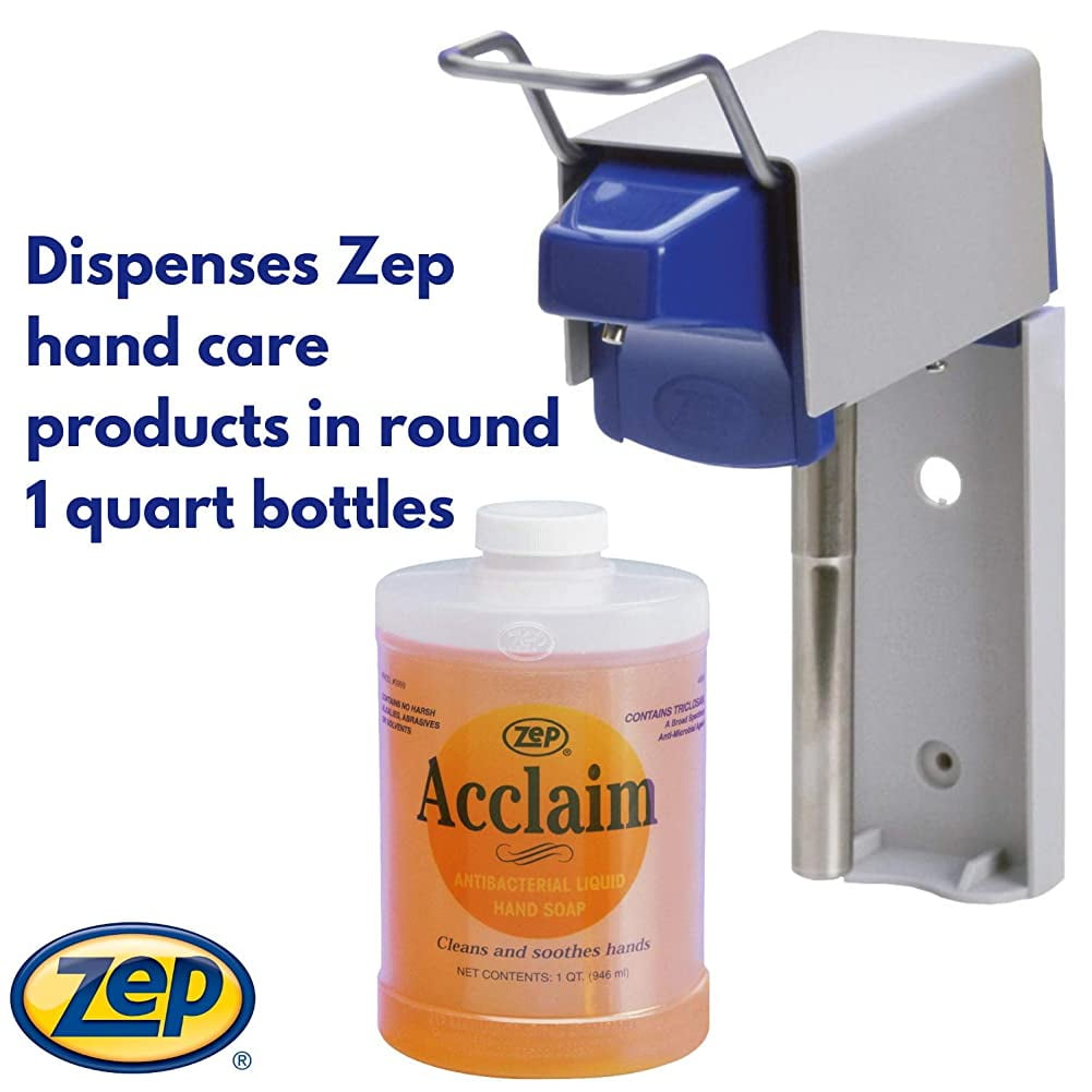 Zep D-1000 Stainless Steel Industrial Hand Soap Dispenser - (1 Unit) - 667301 - Stainless Steel with Reinforced Nylon; Designed for Heavy Duty  Use