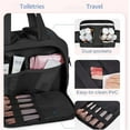 thumbnail image 4 of Elouva Toiletry Bag, Elouva Makeup Bag, Large Capacity Wide-Open Travel Cosmetic Bags for Women, 4-in-1 Multi-Functional Lightweight Waterproof Organizer Bags with Handle for Accessories, 4 of 9