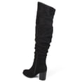 thumbnail image 4 of Journee Womens Kaison Wide Calf Stacked Heel Over The Knee Boots, 4 of 10