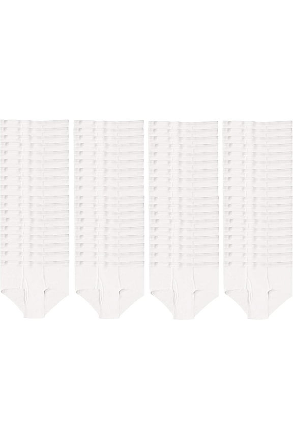 72 Pieces of Mens Regular Briefs, 100% Cotton, Underwear for Homeless, Assorted Colors