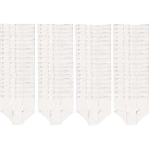 BILLIONHATS 72 Pieces of Mens Regular Briefs, 100% Cotton, Wholesale Bulk Underwear for Homeless, Assorted Colors
