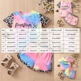 thumbnail image 3 of Gubotare Baby Girls' Clothing Sets Toddler Baby Girl Summer Clothes Ruffled Sleeve Shirt Tops and Shorts Set Outfits 6 9 12 18 24 Months 2T 3T 4T 5T (Multicolour,4-5 Years), 3 of 4