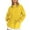 Yellow, variant on Breezora Women's Casual Windbreaker Jacket with Zipper Pockets Lightweight Windproof Outerwear for Walking L Size Black