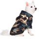 thumbnail image 2 of Balery Vintage Leaf Flower Skull Sudadera con Capucha para Perros Pequeños – Ropa para Mascotas, Disfraz para Perros y Gatos, Ideal para Fiestas y Cosplay-Large, 2 of 7