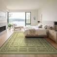 thumbnail image 3 of ODIKA Boho Panel Layout Botanical Vine Border Details Distressed Vintage Flowing Non-Slip Chair-Friendly for Dining Room, Basement, Large Office, 3 of 7