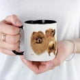 thumbnail image 5 of CafePress - Pomeranian Mug - 11 oz Ceramic Mug - Novelty Coffee Tea Cup, 5 of 6