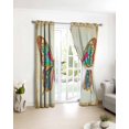 thumbnail image 3 of Vintage Butterfly Blackout Curtains for Bedroom/Living Room, Thermal Insulated Kitchen Curtains, Retro Colorful Butterfly Grommet Darkening Window Treatment Drapes 52"x84"x2, 3 of 8