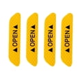 thumbnail image 1 of Kenally 4 Uds. De cinta reflectante de seguridad para puerta de coche, pegatinas de señal abierta, calcomanías de alerta, marca de advertencia Herramientas de reparación de automóviles Amarillo Kenally CZ9926-02B, 1 of 5
