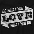 thumbnail image 2 of Do What You Love Quote Cute Inspiring Unisex Plus Fleece Graphic Sweatshirt Brisco Brands 2X, 2 of 4
