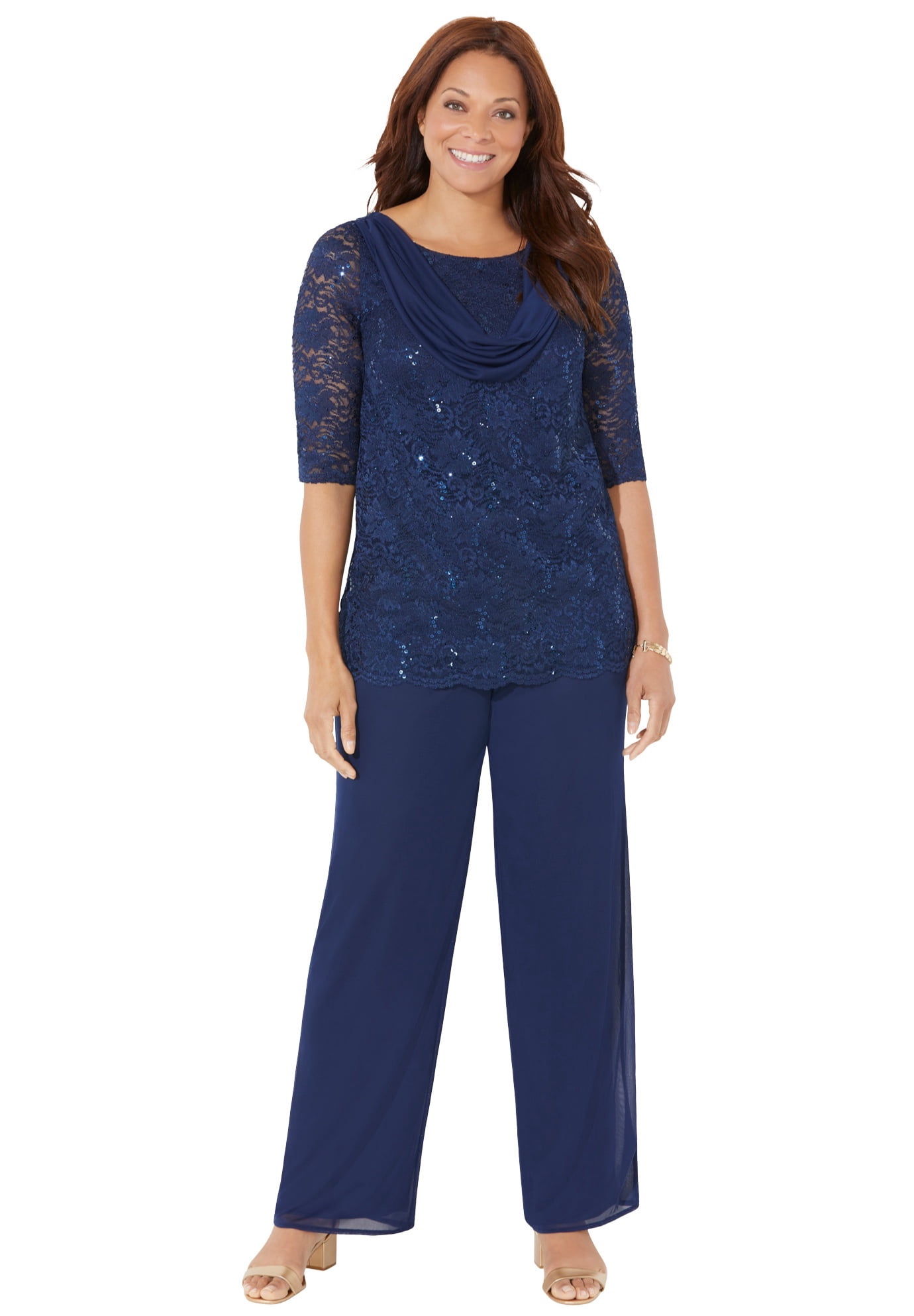 Sparkle \u0026 Lace Pant Set 