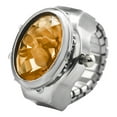 thumbnail image 1 of kjfeif Montre Bague Colorée avec Couvercle Rabattable Cadran Ovale Élastique en Acier Inoxydable Montre pour Femme Bague pour Doigt Anniversaire Accessoires de Mode pour Femmes Adolescentes Lac Bande Élastique Confortable pour la Mode, 1 of 9