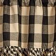 thumbnail image 3 of Park Designs Buffalo Check Ruffled Black Valance 60" x 14", 3 of 3