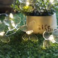 thumbnail image 2 of Outdoor led romantic butterfly light string atmosphere transparent holiday decoration lights photography new light string (1.5 meters 10 lights [battery model] - transparent butterfly - warm light), 2 of 2