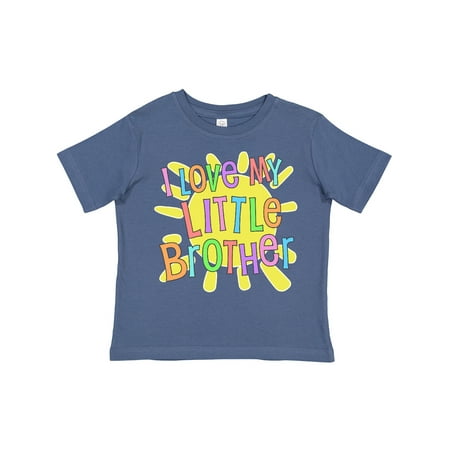

Inktastic I Love My Little Brother- Sun and Rainbow Letters Boys or Girls Toddler T-Shirt