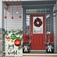 thumbnail image 2 of diyeu Merry Christmas Garden Flag 12x18 Inch Red Buffalo Plaid Xmas Tree Double Sided Outside Yard Outdoor Decorative Flag Winter Holiday Vertical Outdoor Farmhouse Decor Flag, 2 of 6